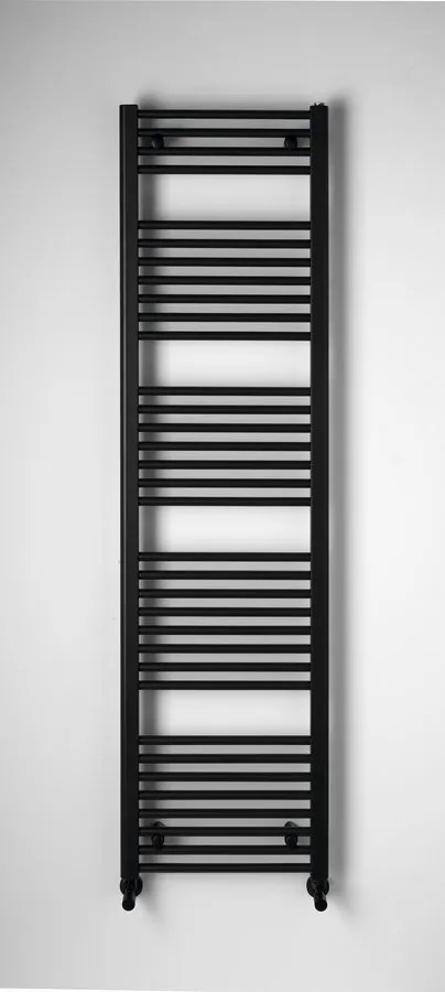 Aqualine Aqualine, DIRECT vykurovacie teleso s bočným pripojením 450x1680 mm, čierna matná, ILR64B
