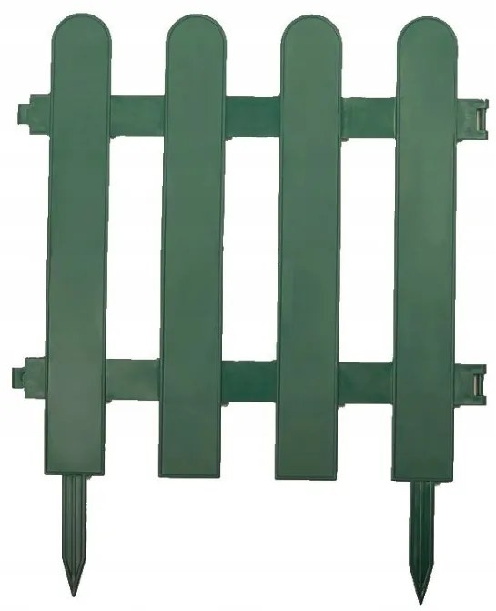 Nízky záhradný plot - plastový Farebné prevednie: Zelená