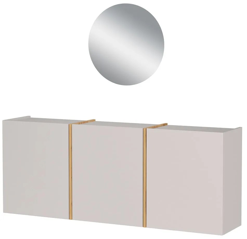 Krémová predsieňová zostava 138x200x27 cm Libbiano – Germania