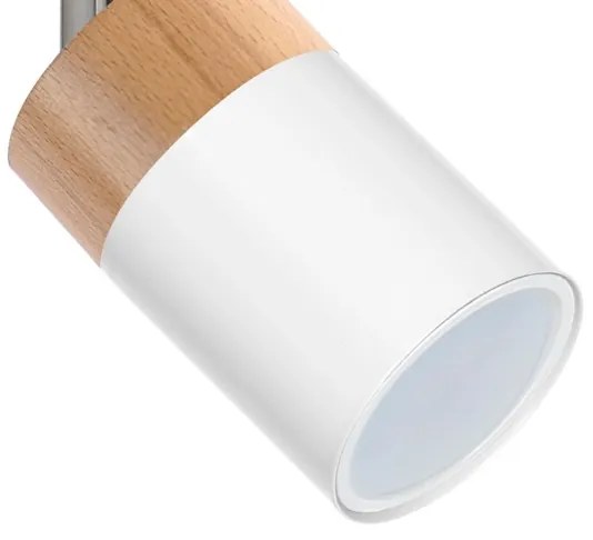 Bodové svietidlo JOKER WHITE WOOD 1xGU10/8W/230V