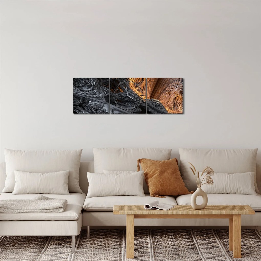 Obraz - Pohľad do stredu (s hodinami) (90x30 cm)