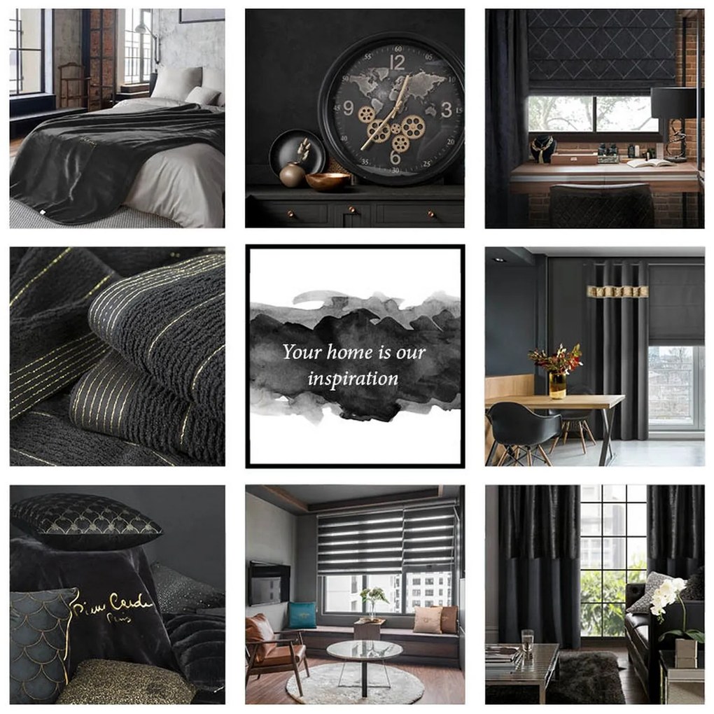 ZATEMŇOVACÍ ZÁVES NA PÁSKE ROSA 140X270 CM ČIERNA