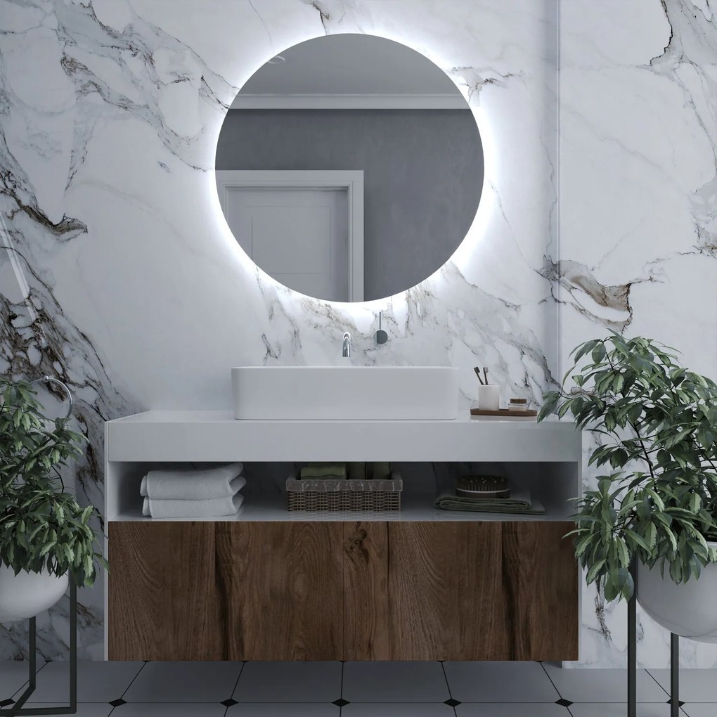 Okrúhle zrkadlo s LED osvetlením E2
