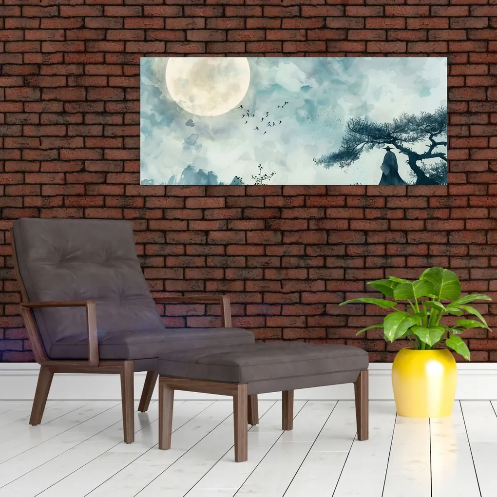 Obraz - Maľba splnu (120x50 cm)
