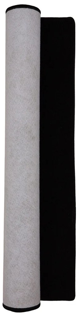 Vopi, Koberec behúň na mieru Eton čierny 78, šíre 120 cm, čierna, chodba / predsieň