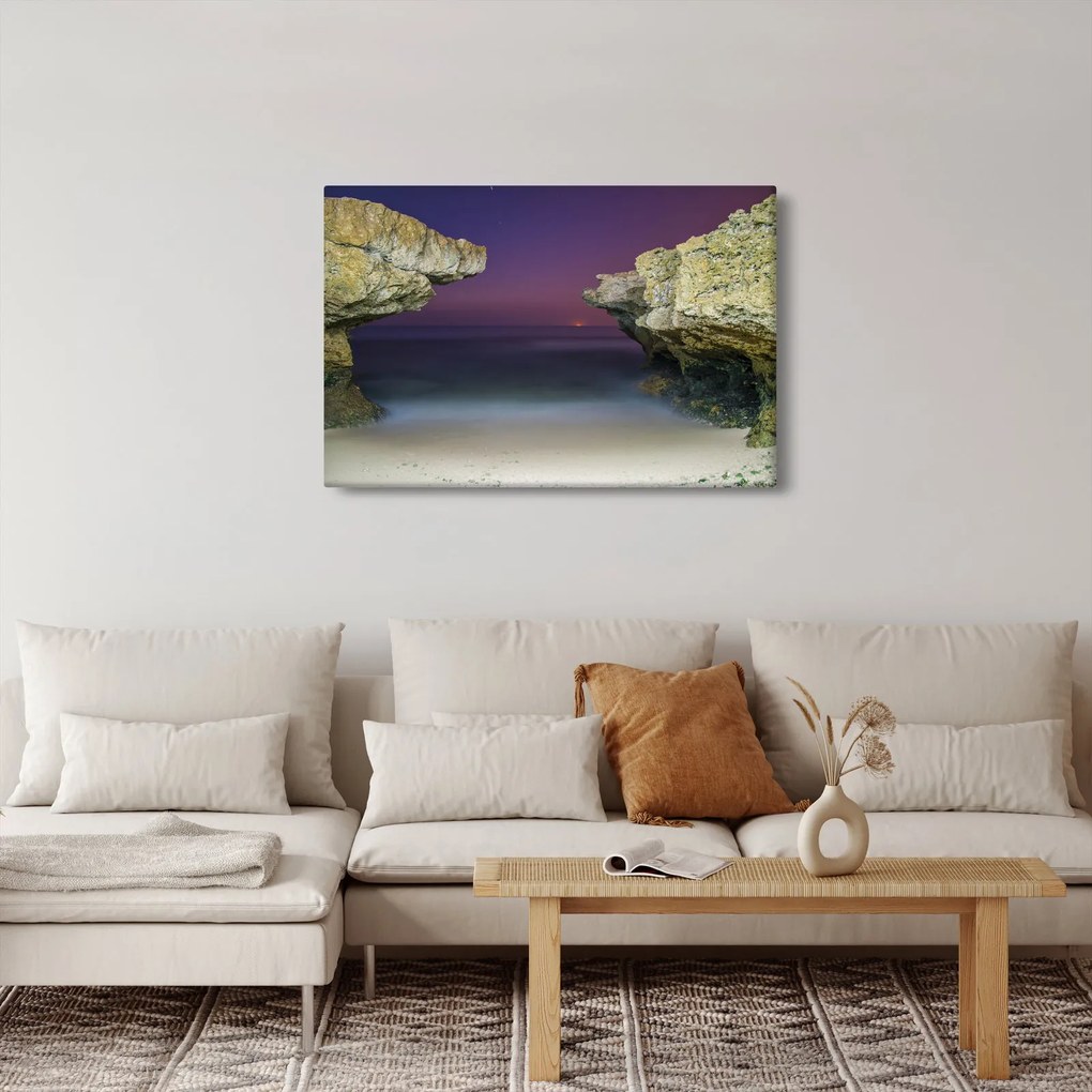 Obraz - morský útes (90x60 cm)