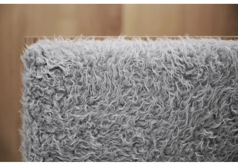 Skrinka na topánky v dekore duba s lavicou v šedo-prírodnej farbe Confetti – Rowico