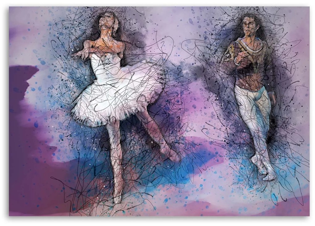 Gario Obraz na plátne Pár tancujúci balet Rozmery: 60 x 40 cm