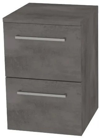 Mereo Bino, kúpeľňová skrinka spodná 50 cm, Multidecor, Betón tmavosivý, MER-CN694BET2