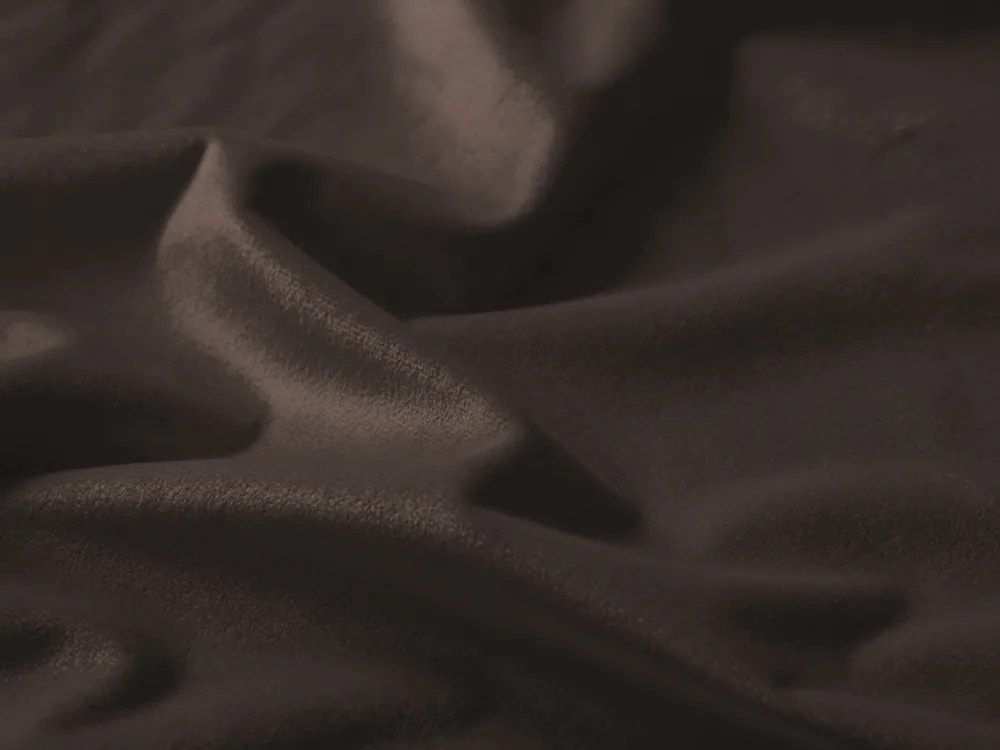 Biante Zamatový oválny obrus Velvet Prémium SVP-016 Tmavo hnedý 140x200 cm
