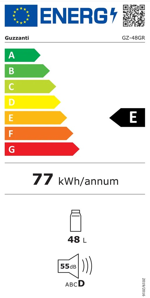 Guzzanti GZ 48GR autochladnička, 48 let