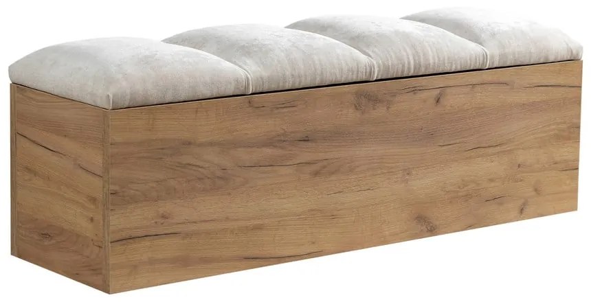 Lavica vo svetlosivej a prírodnej farbe Kumo – Bobochic Paris