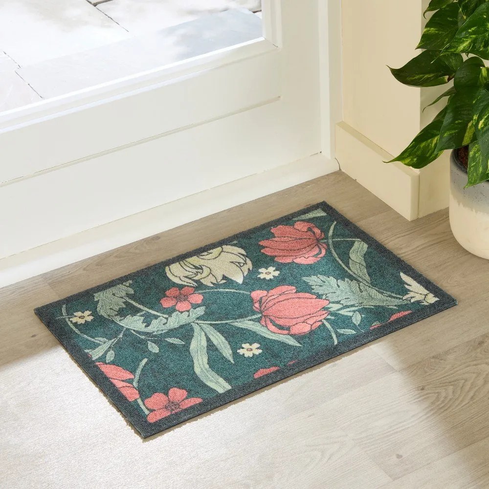 Rohožka 40x60 cm William Morris Rose – Artsy Doormats