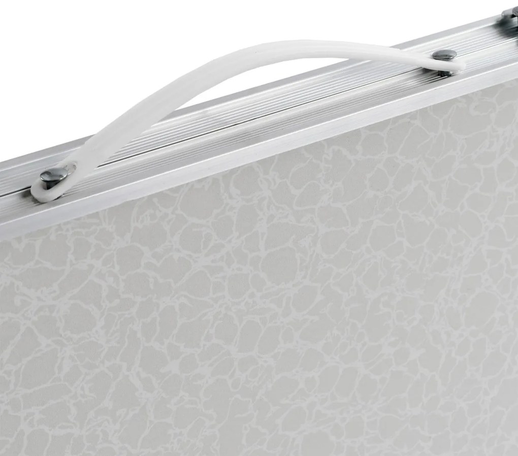 Skladací turistický stolík Marco biely