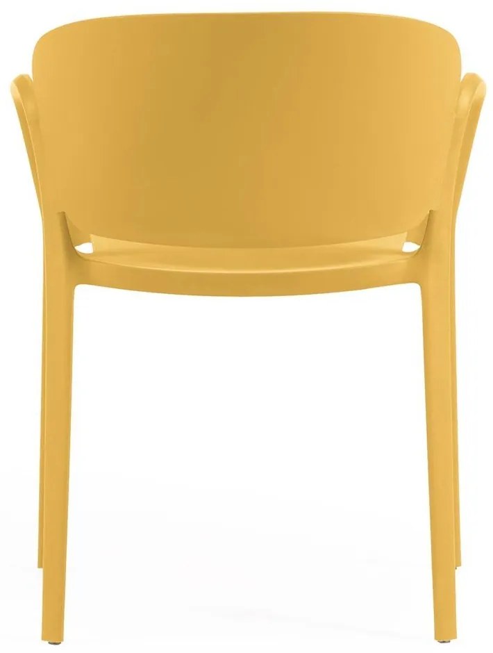 Žltá plastová záhradná stolička Ania – Kave Home