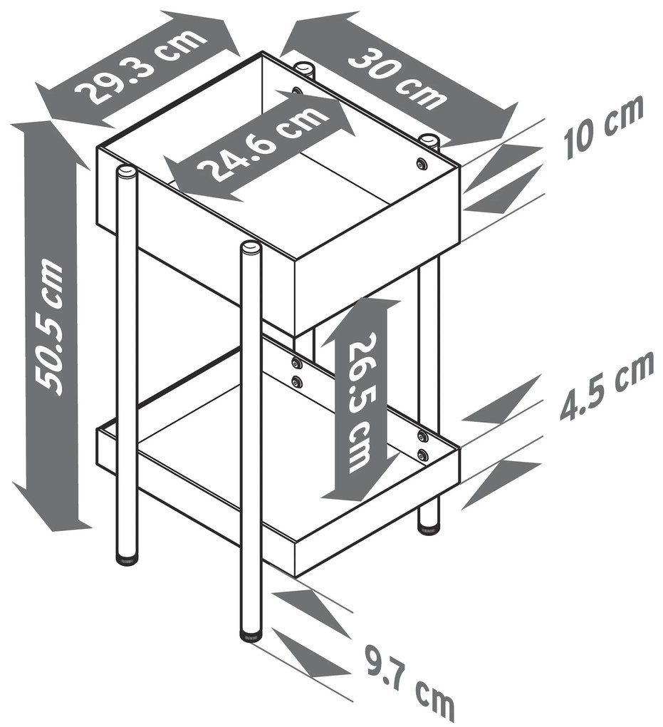 Regál na rastliny »Skede«, malý