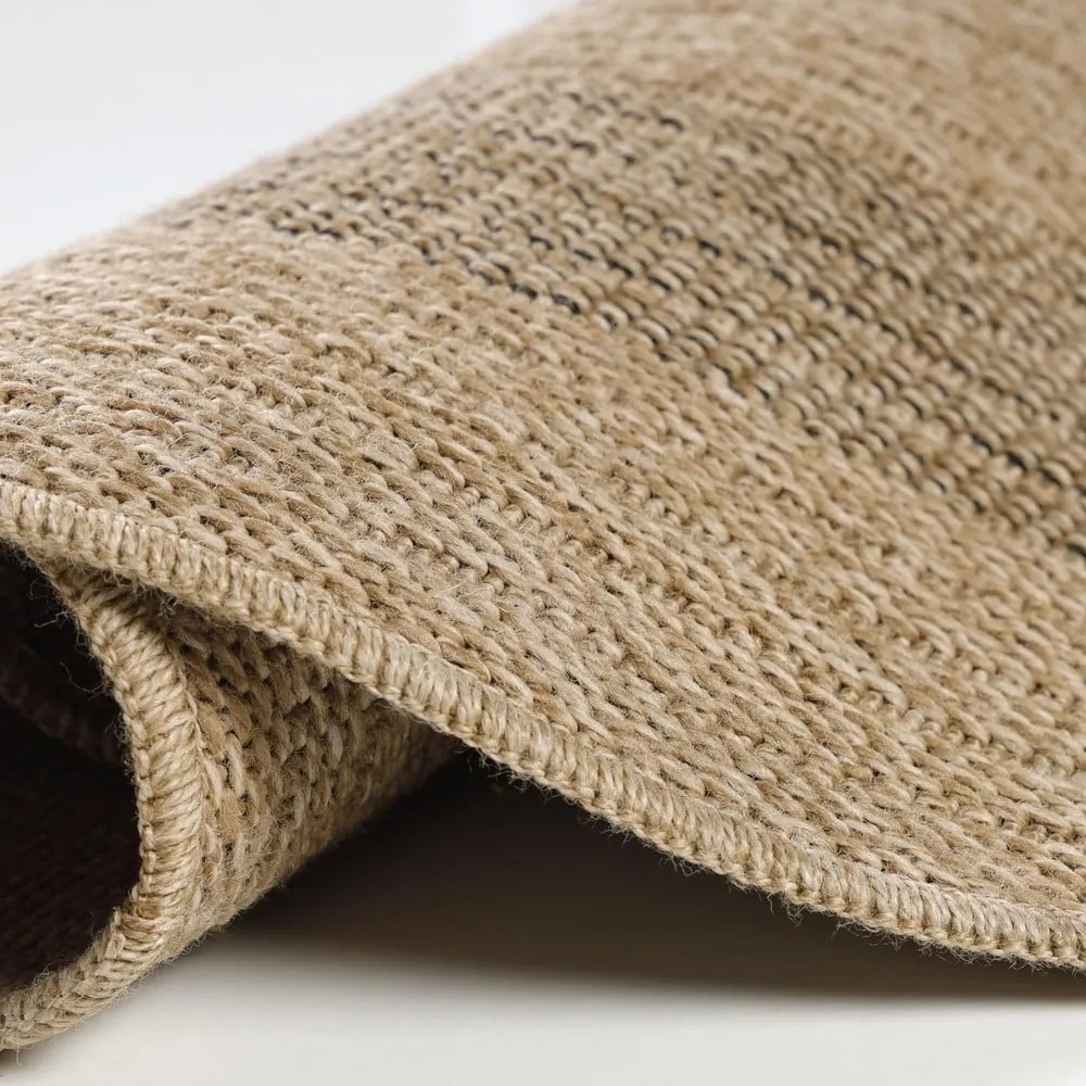 Čierno-béžový okrúhly vonkajší koberec ø 80 cm Comilla – Ayyildiz Carpets