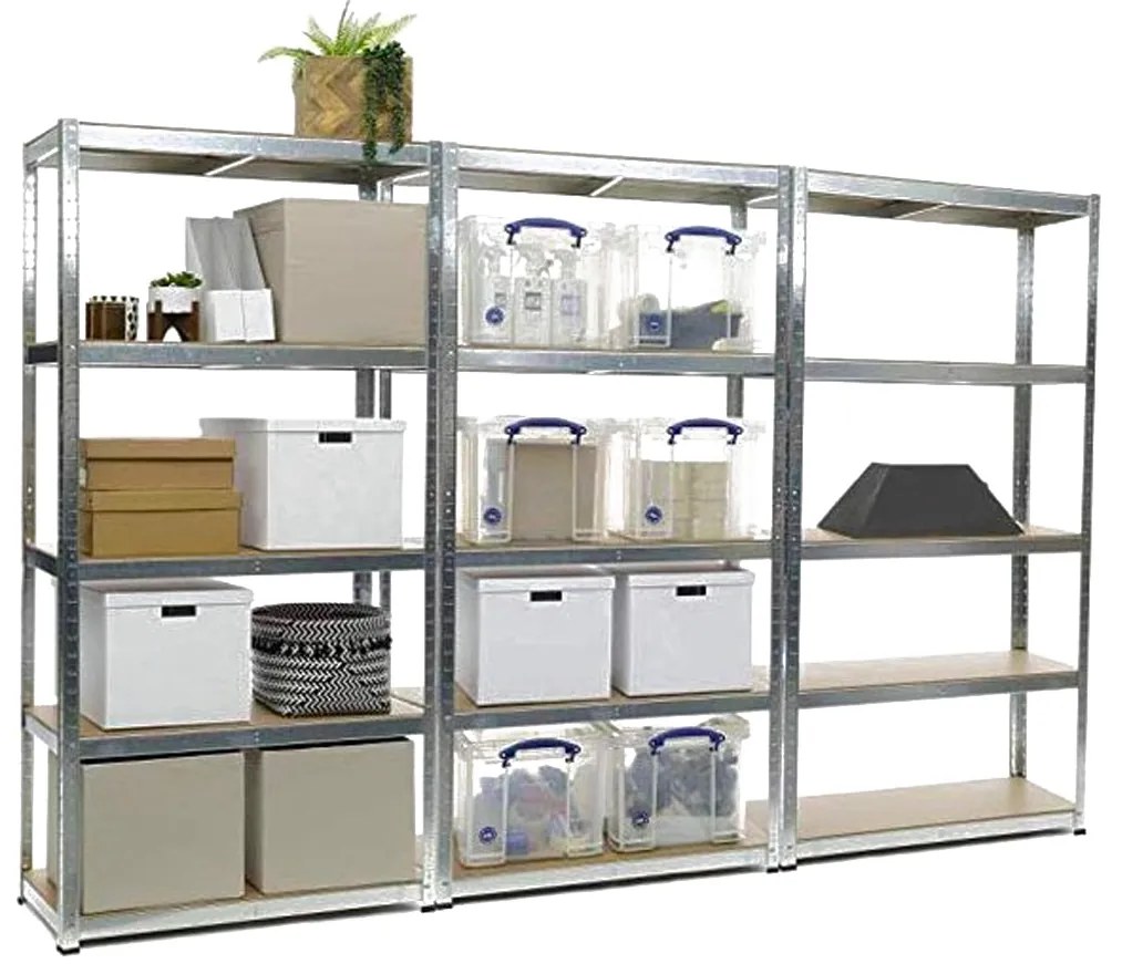 Fistar Regál 1800x900x600 mm zinkovaný 5-policový, nosnosť 875 kg