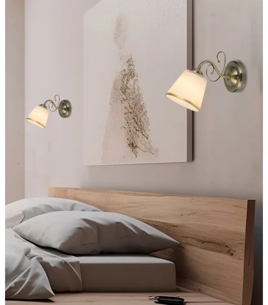 Nástenné svietidlo LOSANNA 1xE14/40W/230V mosadz