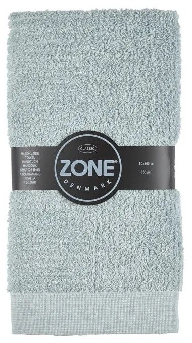 Sivozelený uterák Zone Classic, 50 x 100 cm