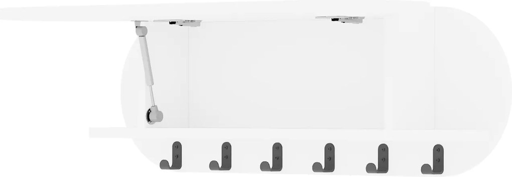 Predsieňový vešiak Houseland Kroma biely