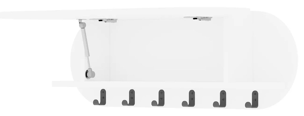 Předsíňový věšák Houseland Kroma bílý