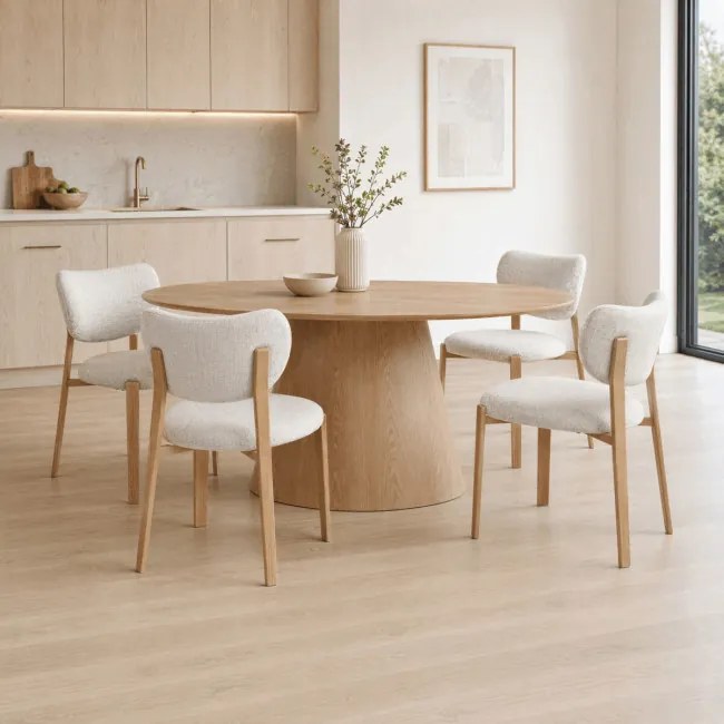 Jedálenská stolička hnedá HC-L3125 OAK