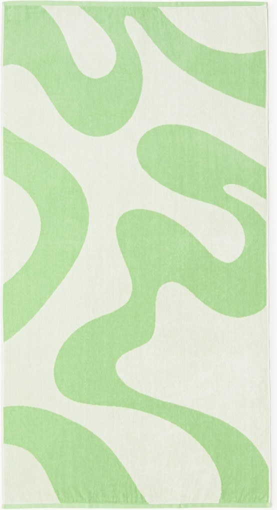 Velúrová plážová osuška's vlnitým vzorom Pia