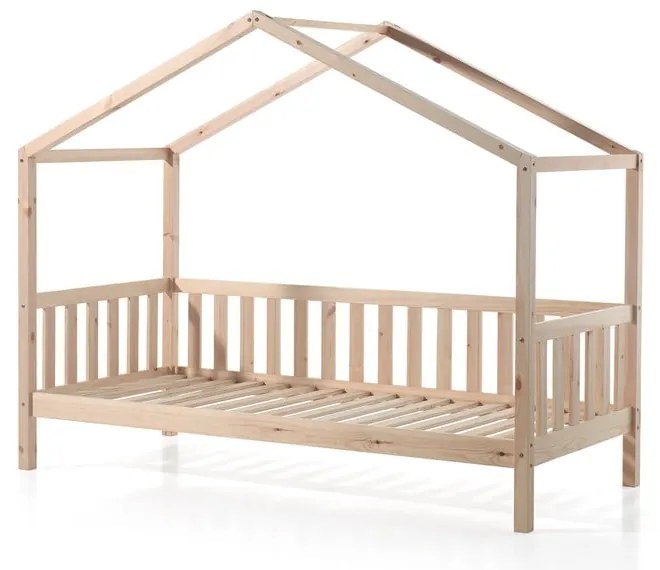 Domčeková detská posteľ z borovicového dreva Vipack Dallas, 90 x 200 cm