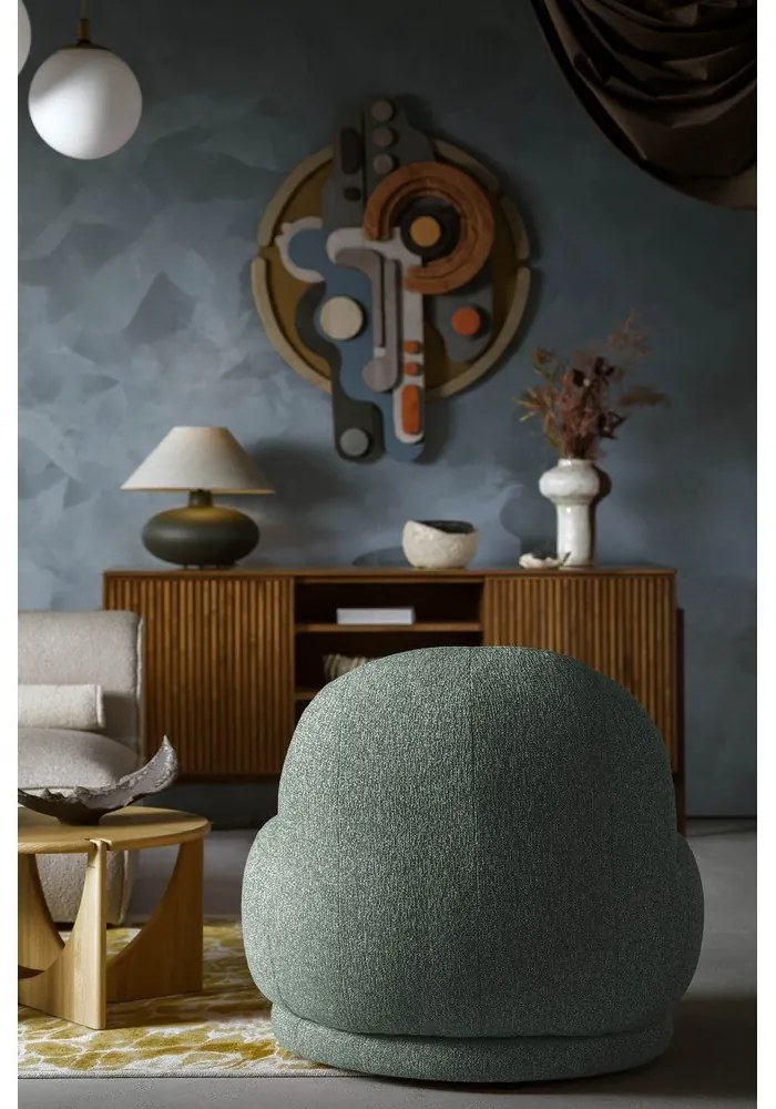 Zelené kreslo Ovo – Miuform