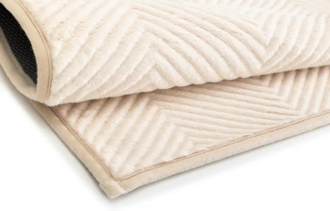 Kúpeľňový koberček Fishbone béžový