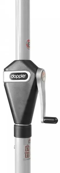 Doppler ACTIVE 320 cm – naklápací záhradný slnečník s kľukou, 100 % polyester