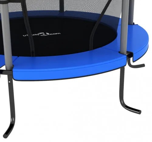 vidaXL Trampolína s bezpečnostnou sieťou okrúhla 140x160 cm modrá-