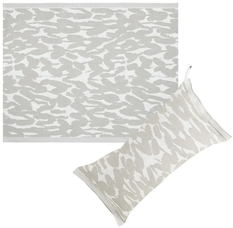 Sada do sauny na sedenie Jäkälä, ľan-biela