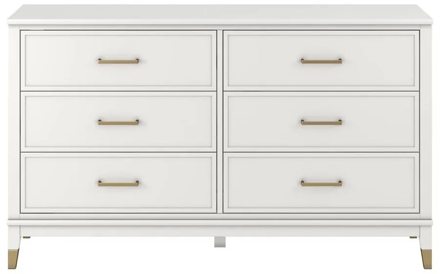 Biela komoda CosmoLiving by Cosmopolitan Westerleigh, 144 x 85 cm