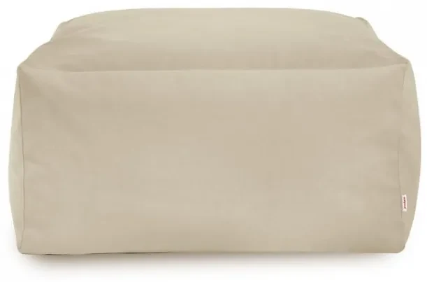 Plyšová taburetka perlová