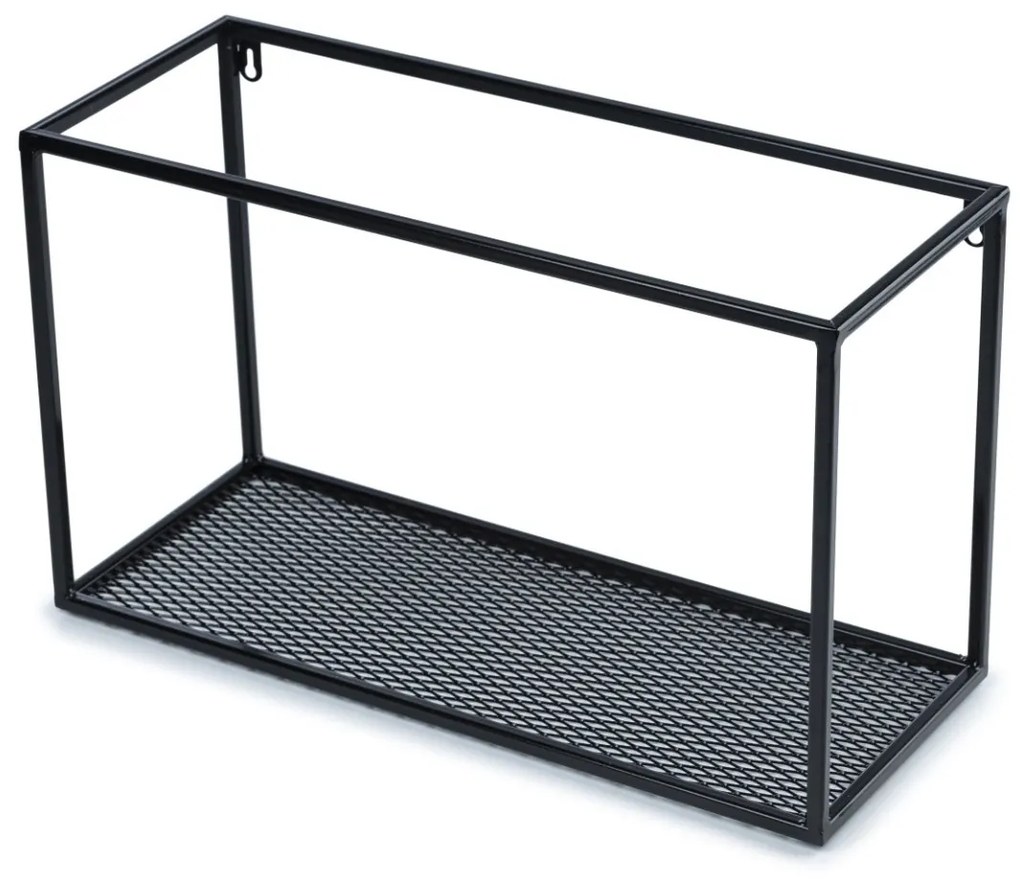 Závesná polica LOFT 50 cm čierna