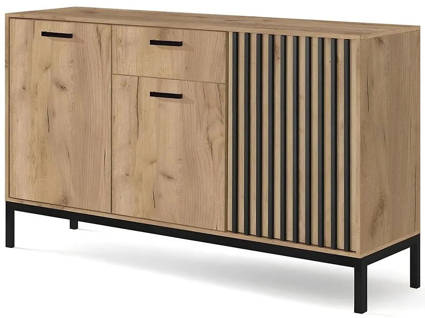 Komoda Lamino KM-1 dub craft/čierna