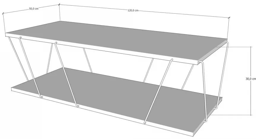 Konferenční stolek Labranda 120 cm borovice atlantic