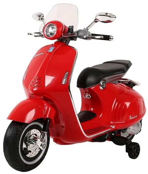 LEAN CARS Elektrická motorka Vespa GTS 300 červená 2x45W 2x6V4,5Ah - 2024