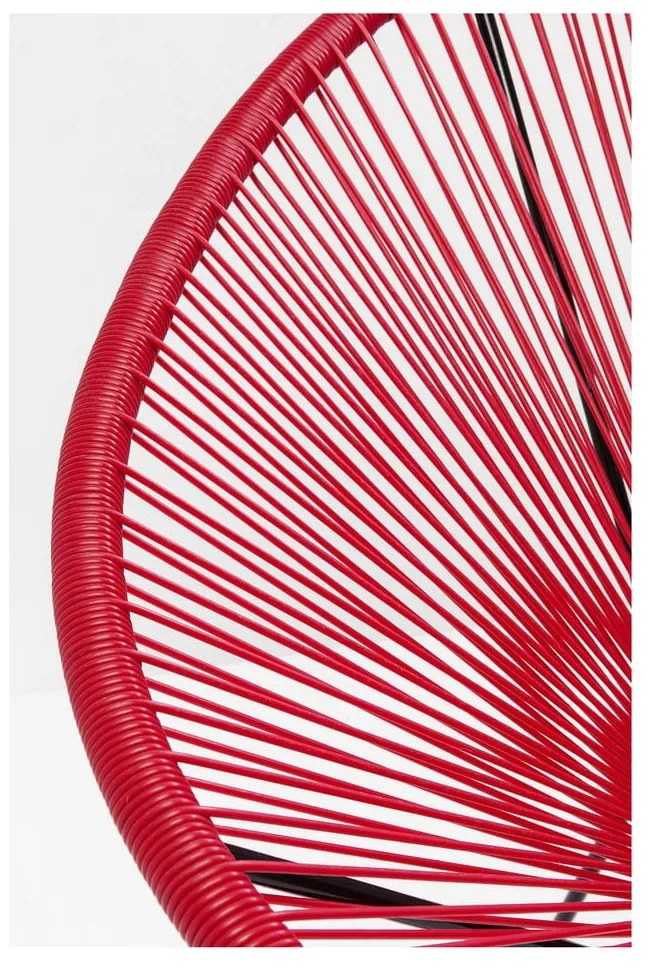 Červené kreslo Kare Design Acapulco