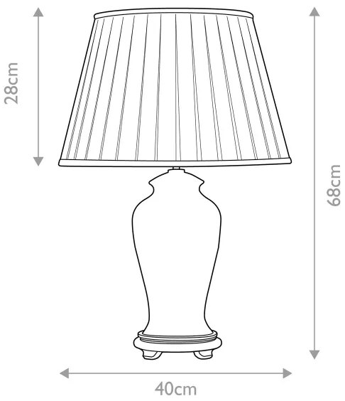 Elstead DL-SASHI-TL - Stolná lampa SASHI 1xE27/60W/230V