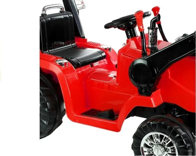 LEAN CARS Elektrický traktor na batérie ZP1005 pre deti červený