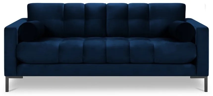 Tmavomodrá zamatová pohovka Cosmopolitan Design Bali