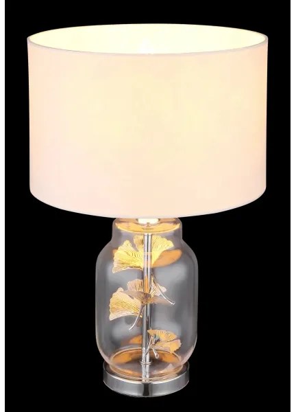 Globo 24141C - Stolná lampa GINKO 1xE27/40W/230V biela