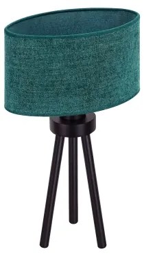 Duolla - Stolná lampa OVAL 1xE27/15W/230V pr. 30 cm zelená