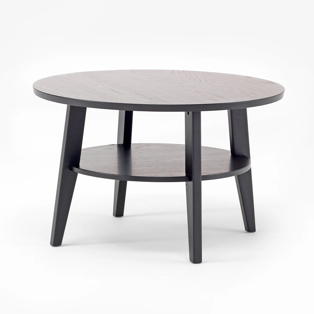 Konferenčný stolík Holly, Ø 800x500 mm, čierny