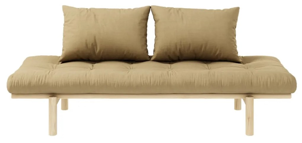 Pohovka Pace Daybed Clear lacquered/Wheat beige 77 × 200 × 75 cm