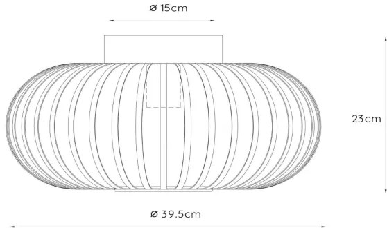 Lucide 78174/40/33 - Stropné svietidlo MANUELA 1xE27/60W/230V pr. 39,5 cm zelená