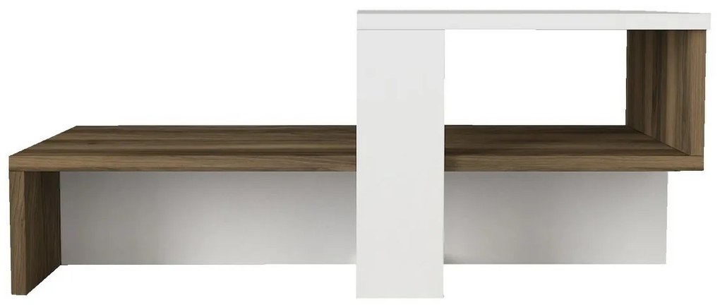 Konferenčný stolík Chain White and Walnut